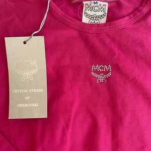 NWT VINTAGE MCM X SWAROVSKI long sleeve